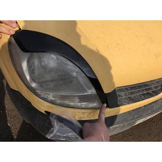 Scheinwerferblenden (2 Stk., Schwarzes ABS) (2003-2008) Renault Kangoo 1998-2008 Foto 2