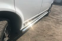 Volkswagen T5 Multivan 2003–2010 Seitliche Rohre (2 Stk., Edelstahl) 60mm, Langversion Foto 3