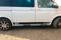 Volkswagen T5 Multivan 2003–2010 Seitliche Rohre (2 Stk., Edelstahl) 60mm, Langversion Foto 9