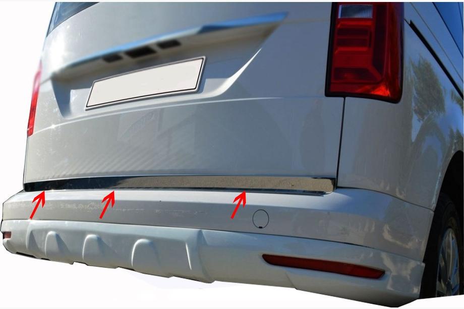 Volkswagen Caddy 2015-2020 Kofferraumleiste Edelstahl Image
