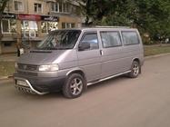 Volkswagen T4 Caravelle/Multivan 1990–2003 Seitliche Rohre (2 Stk., Edelstahl) 60mm, Langversion Foto 2