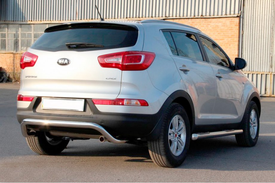 Kia Sportage 2010-2015 Heckbügel AK007 (Edelstahl) Foto 2