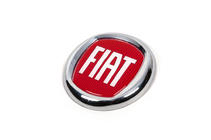 Fiat Emblem (rot V1, selbstklebend) 120 mm Foto 2