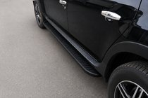 Dacia Duster 2008-2018 Seitenschweller Tayga V1 Schwarz (2 Stk., Aluminium) Foto 1