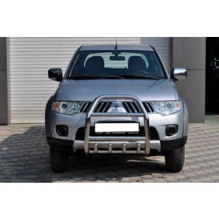 Frontschutzbügel QT007 (Edelstahl) Mitsubishi Pajero Sport 2008-2015 Foto 2