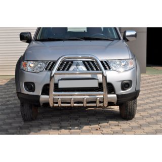 Frontschutzbügel QT007 (Edelstahl) Mitsubishi Pajero Sport 2008-2015 Foto 1