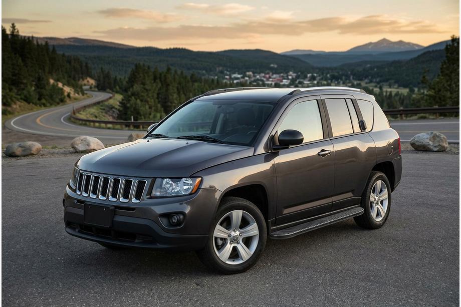 Jeep Compass 2006-2016 Seitenschweller Bosphorus Black (2 Stk., Aluminium) Image