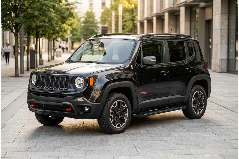Jeep Renegade 2014- Trittbretter Allmond Black (2 Stk., Aluminium) Image