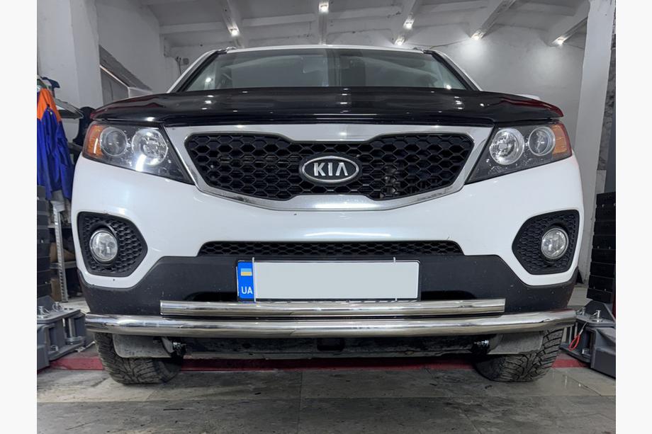 Kia Sorento II XM 2009-2014 Frontschutzbügel unten Edelstahl Foto 1