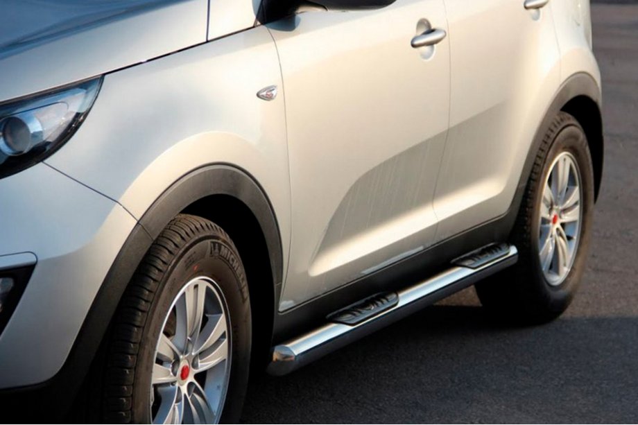 Kia Sportage 2010-2015 Seitliche Rohre (2 Stk., Edelstahl) Image