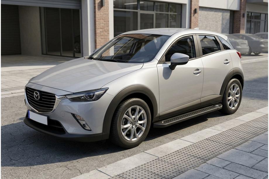 Mazda CX-3 2015- Trittbretter Allmond Black (2 Stk., Aluminium) Image