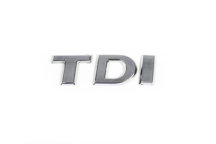 Volkswagen Jetta 2011-2018 Emblem TDI (wie Original) TD Chrom, I Rot Foto 2