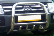 Mitsubishi Pajero Wagon IV 2006-2021 Frontbügel QT011 (Edelstahl) Foto 3