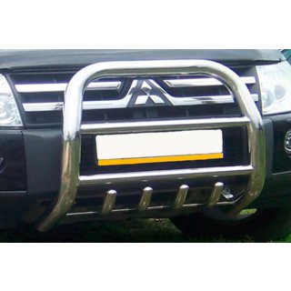 Frontbügel QT011 (Edelstahl) Mitsubishi Pajero Wagon IV 2006-2021 Foto 3