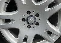 Mercedes-Benz Felgendeckel 71/75 mm ohne Ring (4 Stk, blau V2) Foto 2