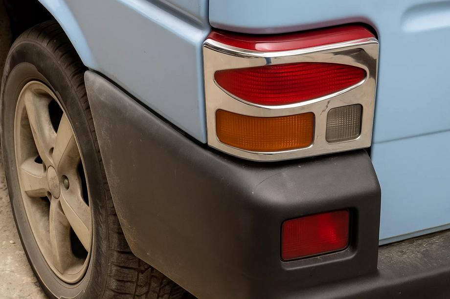 Volkswagen T4 Transporter 1990-2003 Chrom Rückleuchten Abdeckungen (2 Stk., Edelstahl) Carmos - Türkischer Edelstahl Image