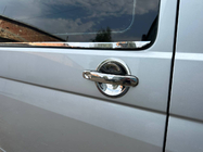 Volkswagen T5 2010-2015 Edelstahl Unterlagen für Türgriffe 4 Stück. OmsaLine - Italienischer Edelstahl Foto 1