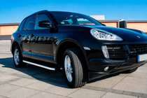 Porsche Cayenne 2003–2010 Seitenschweller BlackLine (2 Stk., Aluminium) Foto 1
