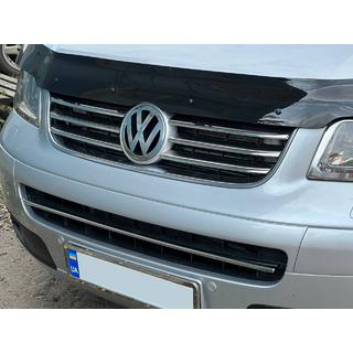 Zierleiste für Stoßstangengrill (Edelstahl) Volkswagen T5 Caravelle 2004-2010 Foto 4