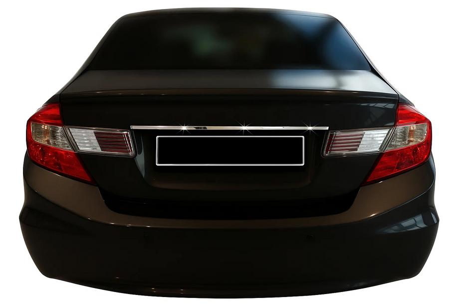 Honda Civic Sedan IX 2011-2016 Chromleiste über dem Kennzeichen (Edelstahl) Image