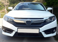 Honda Civic Sedan X 2016-2021 Abdeckungen für Nebelscheinwerfer OmsaLine (2 Stk., Edelstahl) Foto 3