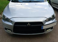 Mitsubishi Lancer X 2008- Kennzeichenhalter (Kunststoff) Grundiert zum Lackieren Foto 4