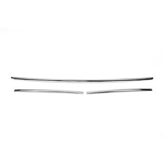 Zierleisten für Kühlergrill Stoßstange 2015-2019 (3 Stk, Edelstahl) Volkswagen T6 2015-2024 Foto 3