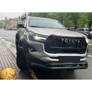 Frontbügel doppelt Vegas (2015-2020, schwarz, 76mm) Toyota Hilux 2015- Foto 1