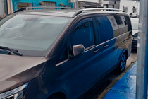 Mercedes Viano 2004-2014 Dachreling Chrom CAN Original Design (Metallfuesse) Foto 8