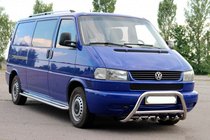 Volkswagen T4 Transporter 1990-2003 Frontbügel WT003 60mm Edelstahl 50mm, mit Schriftzug Foto 5