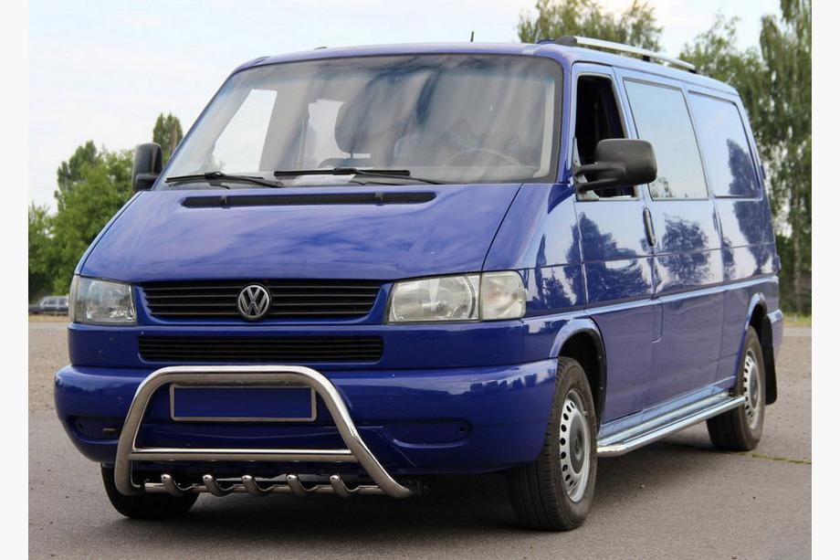 Volkswagen T4 Transporter 1990-2003 Frontbügel WT003 60mm Edelstahl 50mm, mit Schriftzug Image
