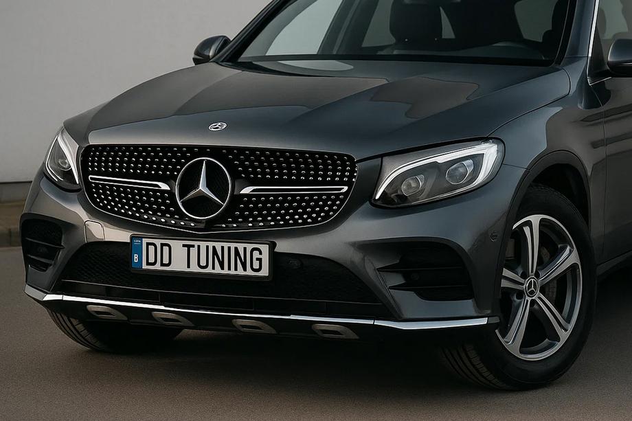 Mercedes GLC coupe C253 2016-2023 Frontgrill Diamond Black (2015-2019) Image