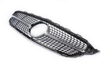 Mercedes C-class W205 2014-2021 Frontgrill Diamond Silber (für Avantgarde/AMG-Line/C43 AMG) 2014-2018, ohne Kamera Foto 9