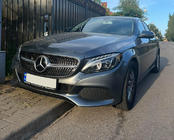 Mercedes C-class W205 2014-2021 Frontgrill Diamond Silber (für Avantgarde/AMG-Line/C43 AMG) 2014-2018, ohne Kamera Foto 5
