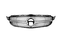 Mercedes C-class W205 2014-2021 Frontgrill Diamond Silber (für Avantgarde/AMG-Line/C43 AMG) 2014-2018, ohne Kamera Foto 11