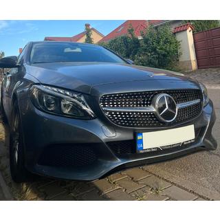 Frontgrill Diamond Silber (für Avantgarde/AMG-Line/C43 AMG) Foto 4