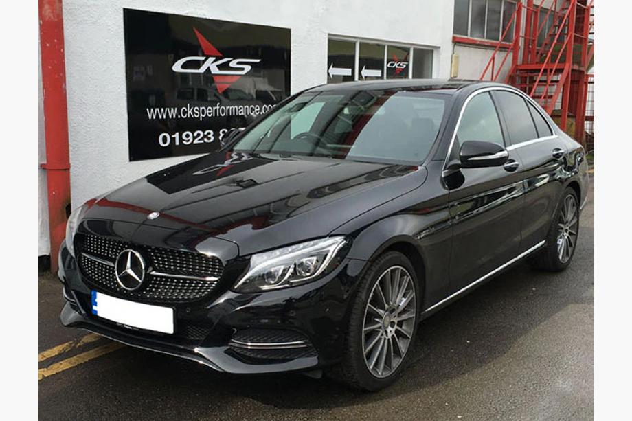 Mercedes C-class W205 2014-2021 Frontgrill Diamond Silber (für Avantgarde/AMG-Line/C43 AMG) Foto 14