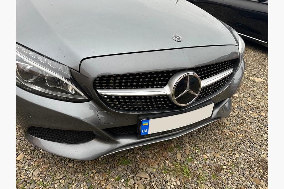 Mercedes C-class W205 2014-2021 Frontgrill Diamond Silber (für Avantgarde/AMG-Line/C43 AMG) 2014-2018, ohne Kamera Image