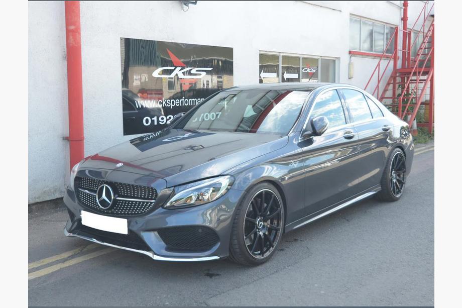 Mercedes C-class W205 2014-2021 Frontgrill Diamond Silber (für Avantgarde/AMG-Line/C43 AMG) Foto 18