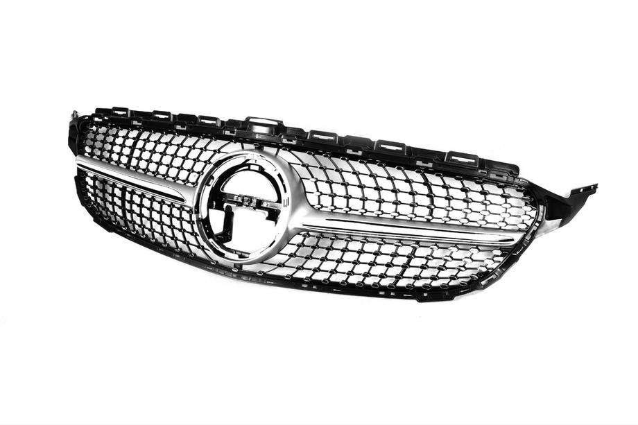 Mercedes C-class W205 2014-2021 Frontgrill Diamond Silber (für Avantgarde/AMG-Line/C43 AMG) Foto 13