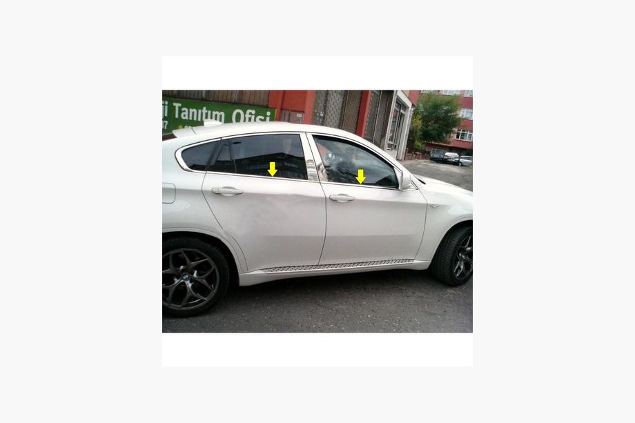 BMW X6 E71 2008–2014 Fensterunterkante Zierleisten Edelstahl (4 Stk.) Image