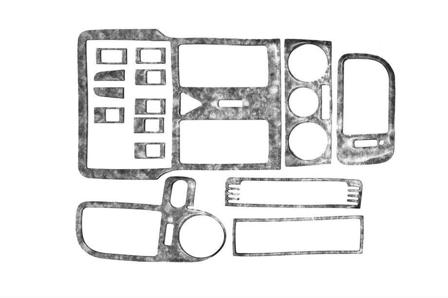 Volkswagen Polo 1994-2001 Armaturenbrett Abdeckungen (1999-2001) Aluminium Image