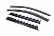 Nissan Qashqai 2014-2021 Windabweiser mit Chromleiste (Niken, 4 Stk) Foto 5