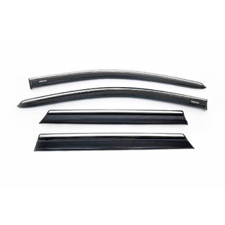 Windabweiser mit Chromleiste (Niken, 4 Stk) Nissan Qashqai 2014-2021 Foto 4