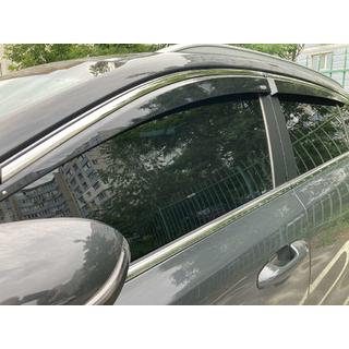 Windabweiser mit Chromleisten (4 Stk, Niken) Kia Sportage 2015-2021 Foto 1