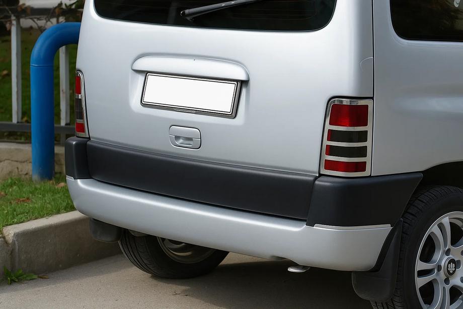 Citroen Berlingo 1996-2008 Chrom Rückleuchten Abdeckung (2 Stk., Edelstahl) Carmos - Türkischer Edelstahl Image