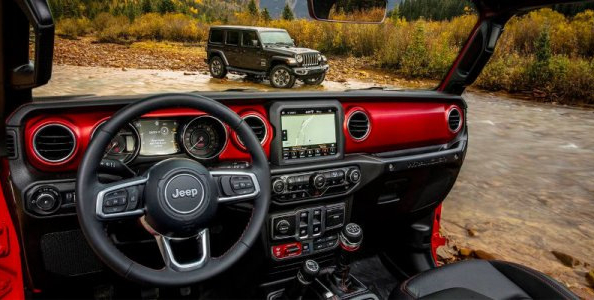 Die Firma Jeep hat das Foto im Innenraum des neuen SUV Wrangler Foto 2