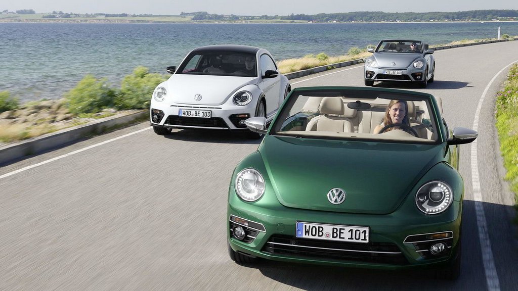 Der neue Volkswagen Beetle wird über Elektro-und Heckantrieb