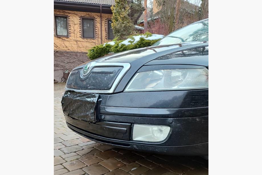 Skoda Octavia II A5 2006-2010 Winterabdeckung für Kühlergrill (unten) Glänzend Foto 2