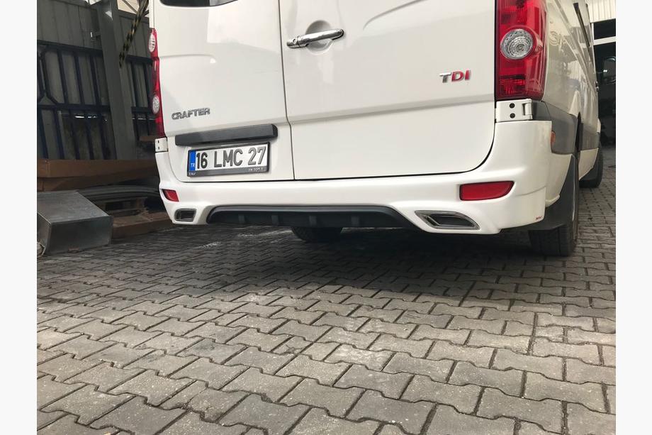 Volkswagen Crafter 2006-2016 Heckstoßstangenabdeckung V2 (grundiert zum Lackieren) Image